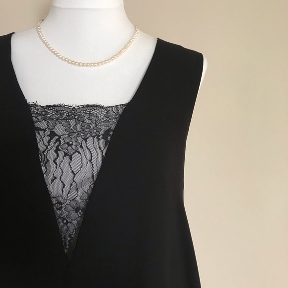 BCBGMAXAZRIA 'Alie' Lace Inset A-Line Dress - Picture 5 of 6